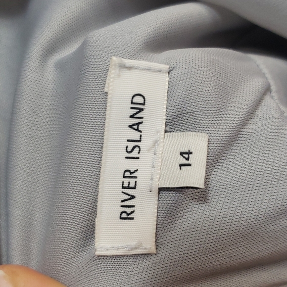 River Island Mini Gray Party Desss - Picture 4 of 5